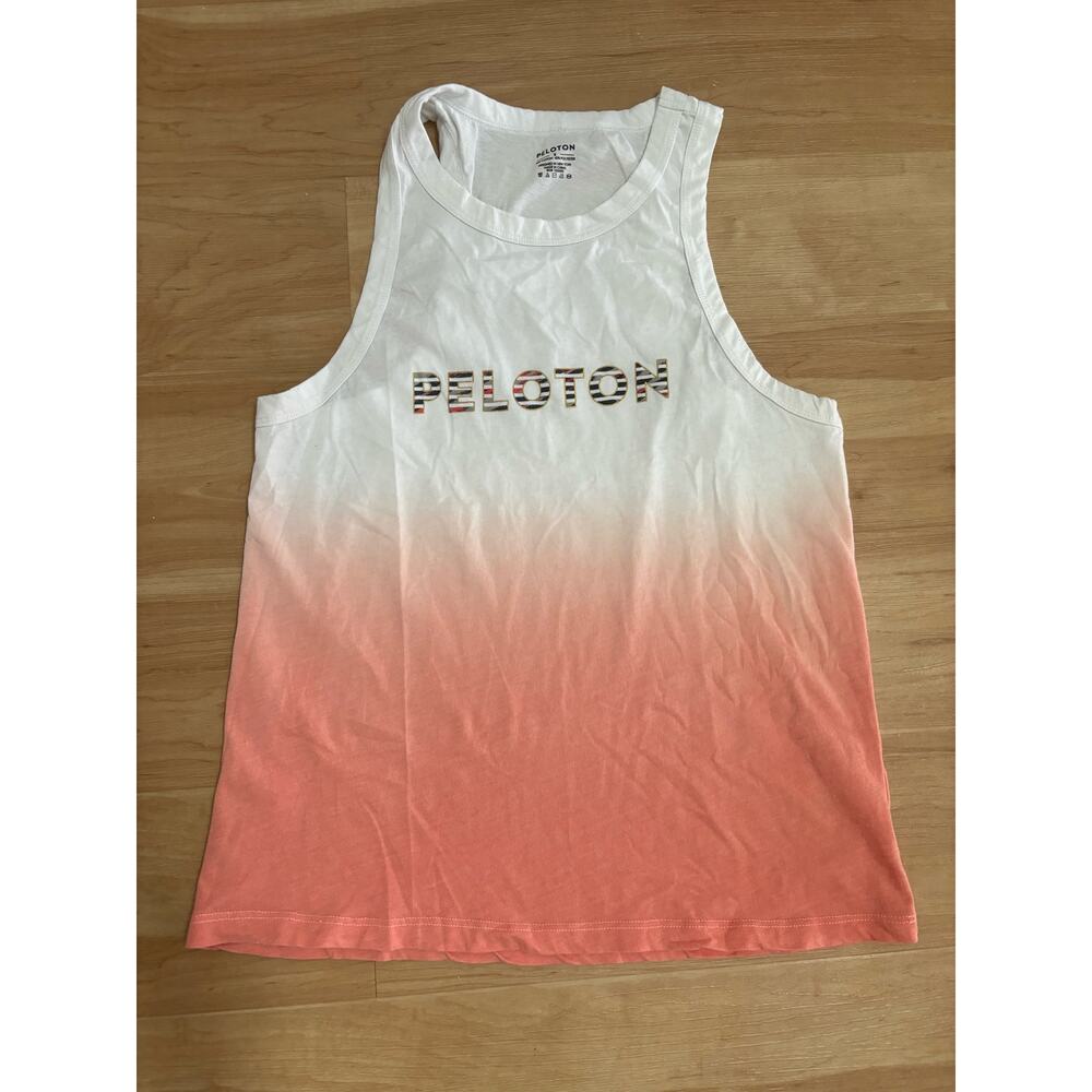 Peloton Ombré Go-To Racer Workout Exercise Tank Women's Pink Size Small $50 - Picture 3 of 8